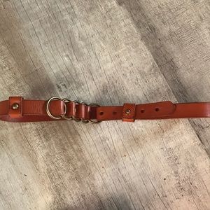 Cognac Leather Waist Belt